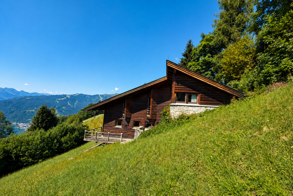 Zweitwohnsitz über dem Zeller See – alpines Chalet mit traumhaftem Panoramablick